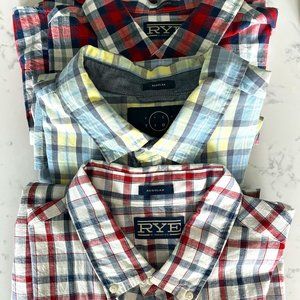SUMMER PLAID SHORT SLEEVE SHIRTS (3)